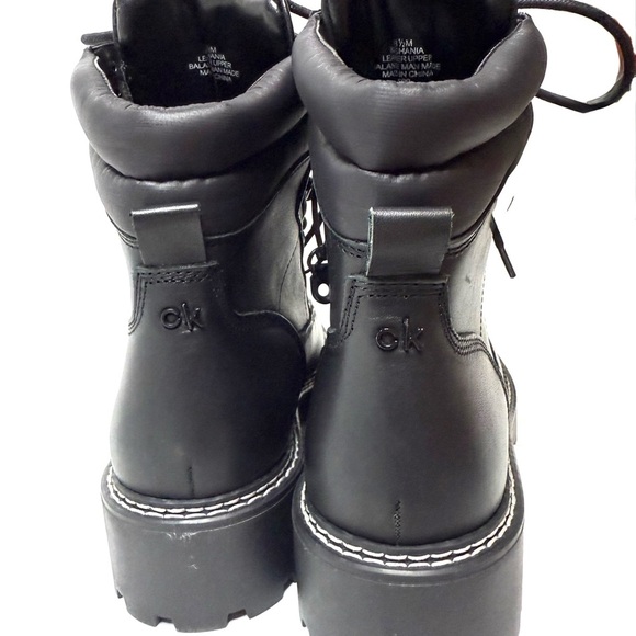 Calvin Klein Women's Black Leather Boots - Picture 7 of 9